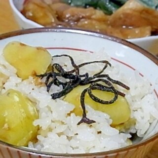 staubで栗ご飯♪（炊飯器・ル・クルーゼでも）